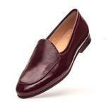 Sapato Feminino Loafer Costanza Couro Wine