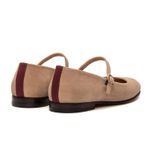 Sapatilha Feminina Domenica Couro Suede Aveia