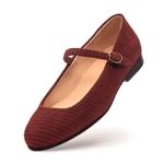 Sapatilha Feminina Domenica Couro Suede Terracota