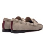 Sapato Feminino Tassel Loafer Allegra Suede Gelo Croche