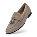 Sapato Feminino Tassel Loafer Allegra Suede Gelo Croche