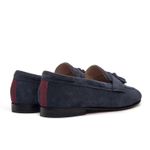 Sapato Feminino Tassel Loafer Allegra Suede Navy