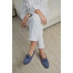 Sapato Feminino Loafer Belgian Lily Azul 
