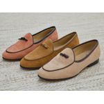 Sapato Feminino Loafer Belgian Lily Bege 