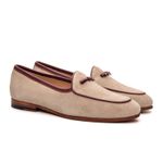 Sapato Feminino Loafer Belgian Lily Bege Copia
