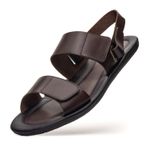 Sandália Masculina Lombardia Tamanho Especial Café