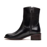 Bota Feminina Bari Couro Preta