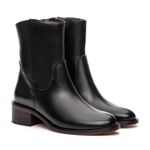 Bota Feminina Bari Couro Preta