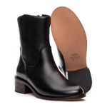 Bota Feminina Bari Couro Preta