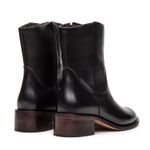 Bota Feminina Bari Couro Preta
