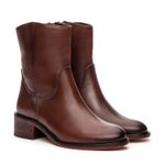 Bota Feminina Bari Couro Whisky