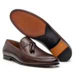 Mocassim Masculino de Couro Moca 194047