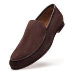 Mocassim Masculino de Couro Camurça Terra