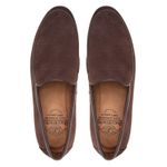 Mocassim Masculino de Couro Camurça Terra