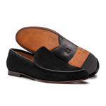 Mocassim Loafer Portofino Camurça Preto