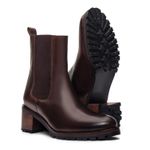 Bota Chelsea Feminina Spezia Castanho