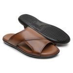 Sandália Masculina em Couro Bronze 3247