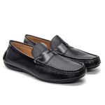 Mocassim Masculino Drive de Couro Floater Preto