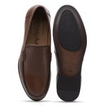 Mocassim Argentino Masculino de Couro Havana 4303