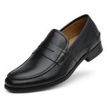 Mocassim Argentino Masculino de Couro Preto 4304