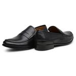 Mocassim Argentino Masculino de Couro Preto 4304