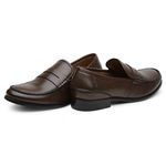 Mocassim Argentino Masculino de Couro Marrom escuro 4304