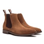 Bota Masculina Merano Chelsea Suede Capuccino
