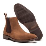 Bota Masculina Merano Chelsea Suede Capuccino