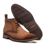 Bota Casual Bormio Couro Suede Capuccino