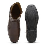 Bota Masculina Conforto com Zíper 4904 Café