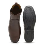 Bota Masculina Conforto com Elástico 4914 Café