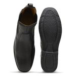 Bota Masculina Conforto com Elástico 4914 Preta