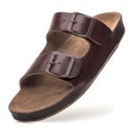 Sandália Estilo Birken Chocolate com Fivela Chocolate