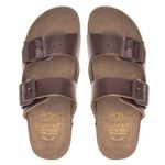 Sandália Estilo Birken Chocolate com Fivela Chocolate