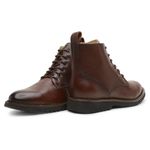 Bota Masculina de Couro com Cadarço 7151 Chocolate