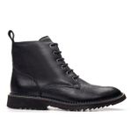 Bota Derby Masculina de Couro Turim com Cadarço Preta
