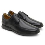 Sapato Casual Ultra-leve de Amarrar Preto 8351