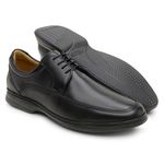 Sapato Casual Ultra-leve de Amarrar Preto 8351