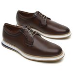 Sapato Casual Masculino Derby Café ABD001