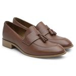 Sapato Feminino Loafer Amêndoa Ax02