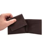 Carteira Masculina Lucca em Couro – Carteira e Porta-Cartões 2 em 1 | Cor Café