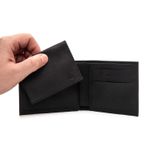 Carteira Masculina Lucca em Couro Preto – Carteira e Porta-Cartões 2 em 1