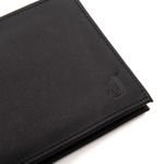 Carteira Masculina Dante em Couro Preto – Carteira e Porta-Cartões 2 em 1