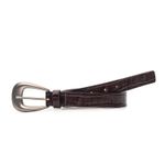 Cinto de Couro Croco Rovere Café