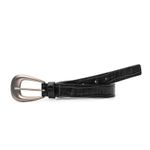 Cinto de Couro Croco Rovere Preto