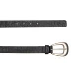 Cinto de Couro Croco Rovere Preto