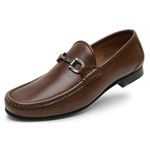 Mocassim Casual de Couro Capuccino Gj01 Solado de Couro