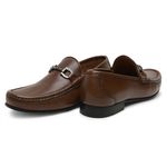 Mocassim Casual de Couro Capuccino Gj01 Solado de Couro