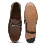 Mocassim Casual de Couro Capuccino Gj01 Solado de Couro