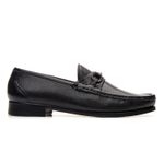 Mocassim Monaco Black Floater Solado de Couro
